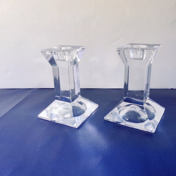 Classic Villeroy and Boch Austrian lead crystal candlestick holders. - Picture 8 of 9